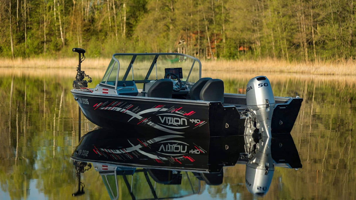 Barca de aluminiu Vizion 440CS