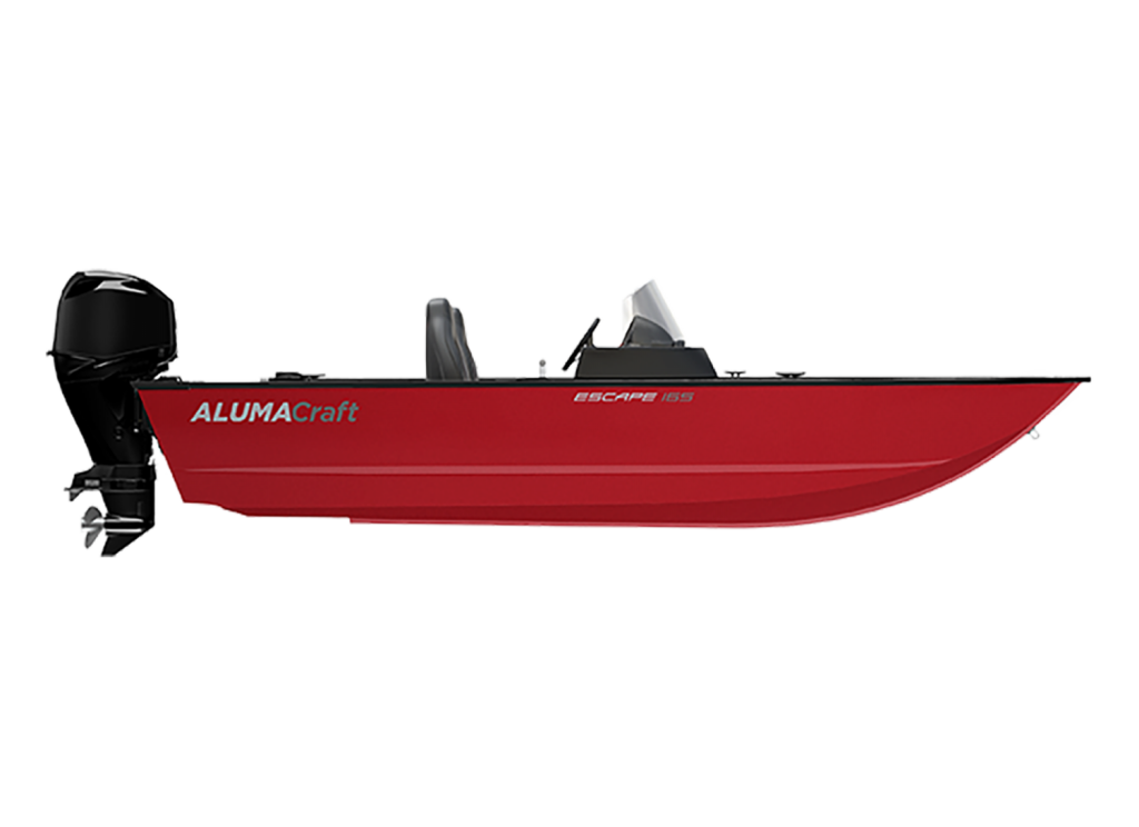 Barca aluminiu AlumaCraft Escape 165 CS cu consola - Motor