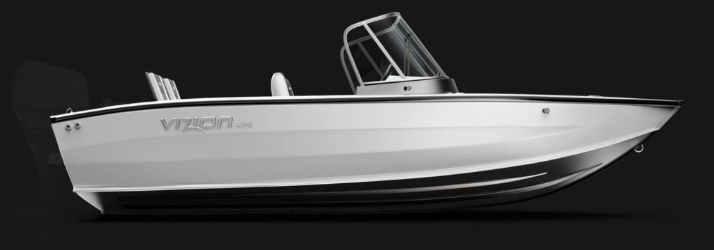Barca de aluminiu Vizion 470 - White