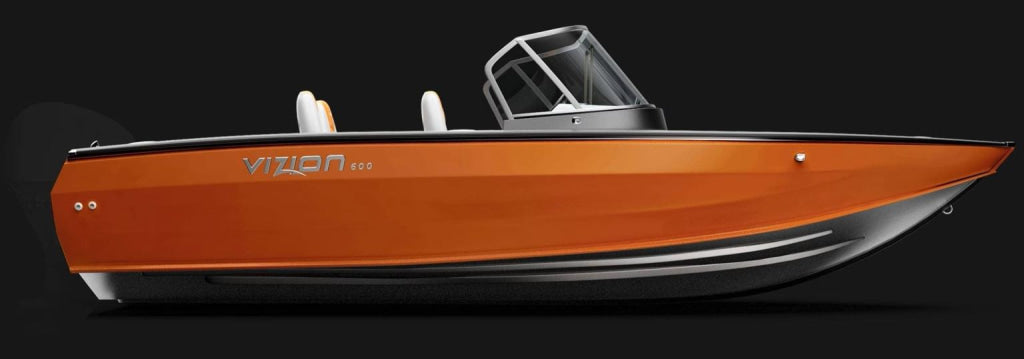 Barca de aluminiu Vizion 600 - Orange