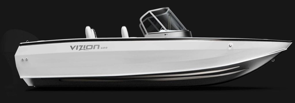Barca de aluminiu Vizion 600 - White