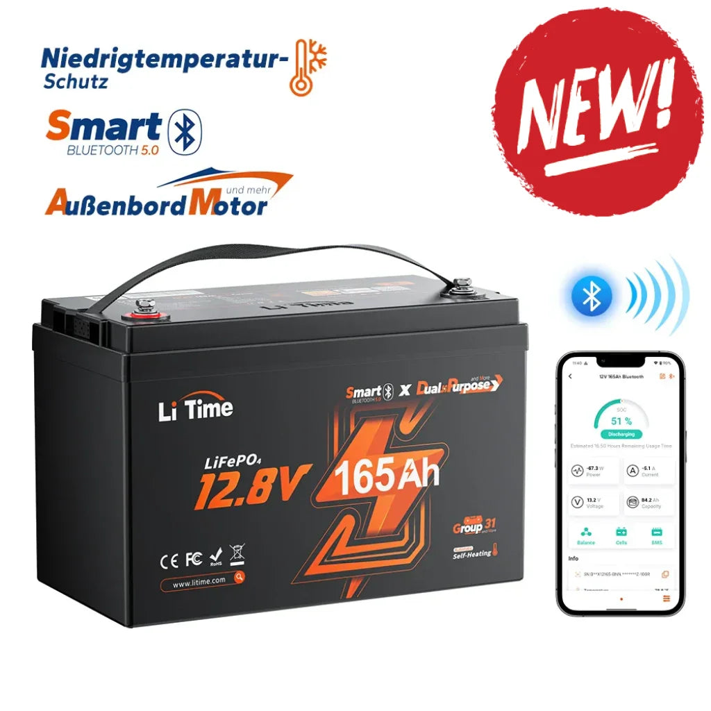Baterie LiFePo4 Litime 12v 165Ah Dual Purpose