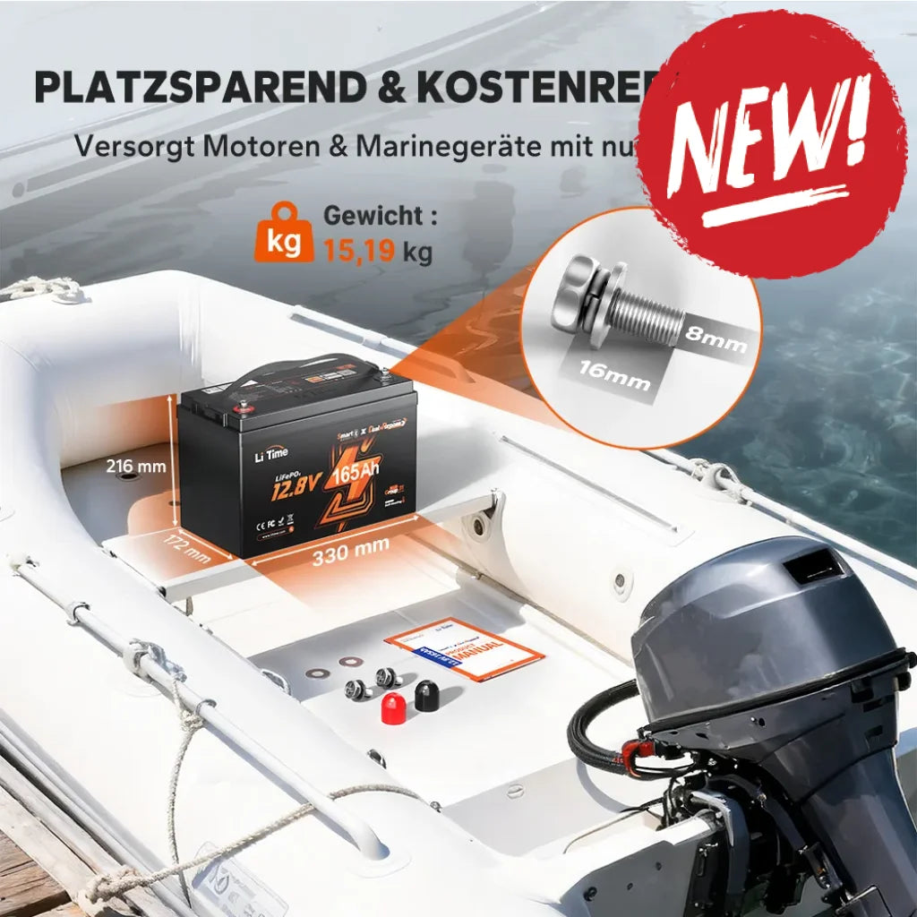 Baterie LiFePo4 Litime 12v 165Ah Dual Purpose