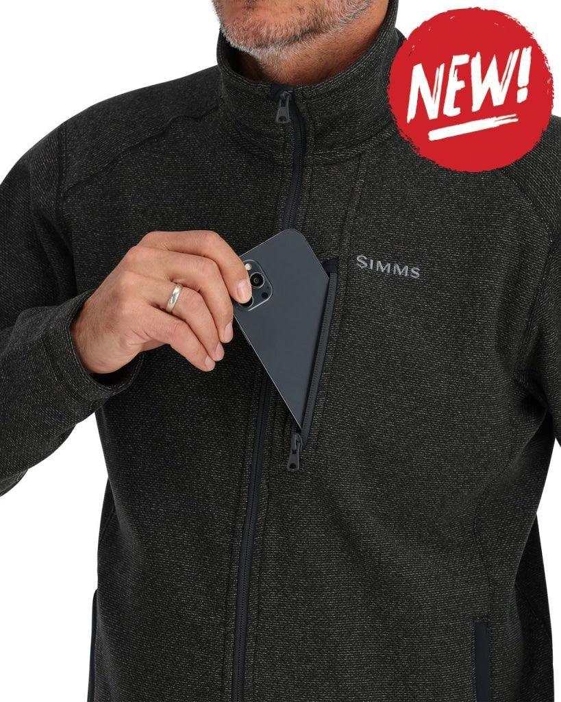 Bluza termo SIMMS Rivershed Full Zip Black Heather