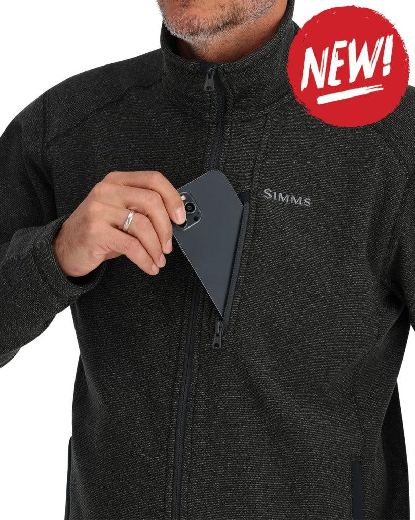 Bluza termo SIMMS Rivershed Full Zip Black Heather
