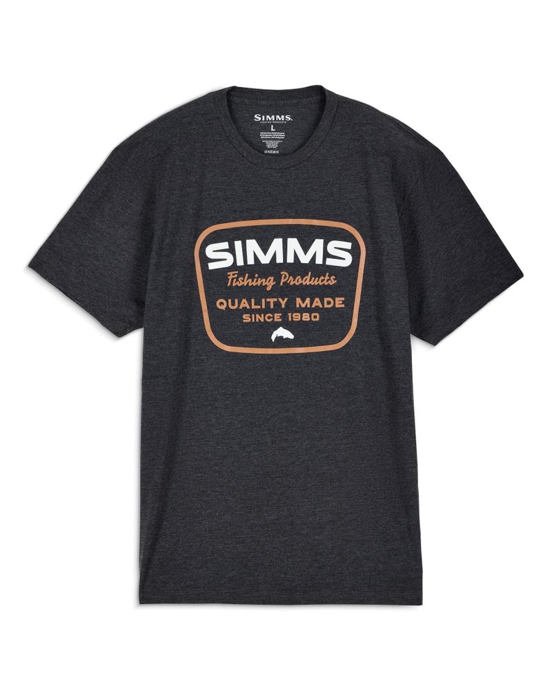 Tricouri SIMMS Stamp Lock T-shirt Charcoal Heather