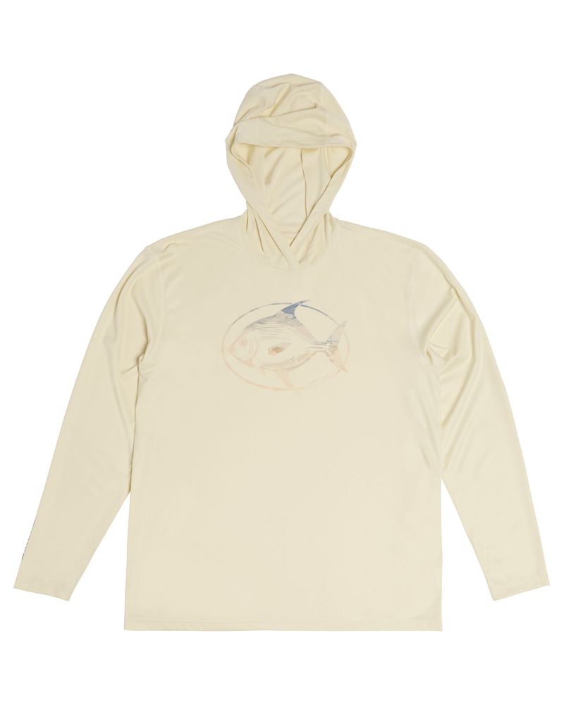 Sport SIMMS Tech Hoody - Artist Series Tallow Salt Catch