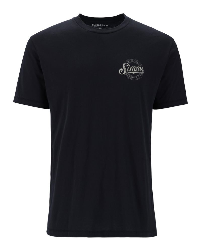 Tricou SIMMS Circle Lockup Black