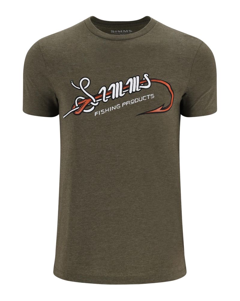 Tricouri SIMMS Simms Hook & Loop T-Shirt Military Heather