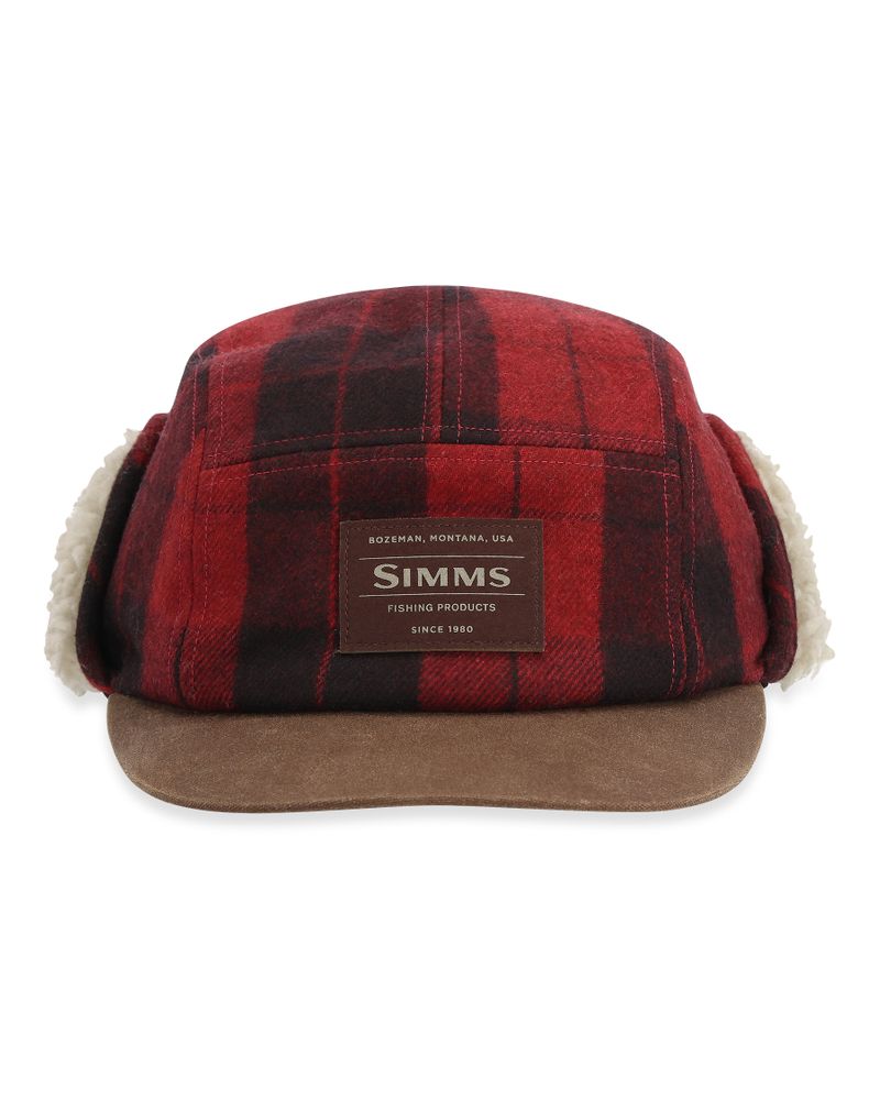 Sapca SIMMS Coldweather Cap Red Buffalo Plaid