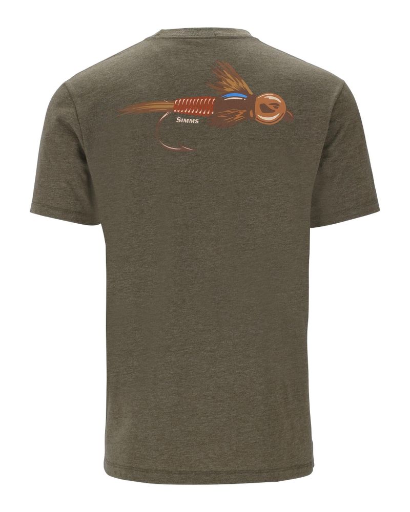 Tricouri SIMMS Let It Fly T-Shirt Military Heather