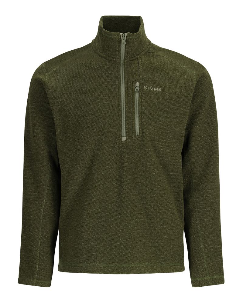 Sport SIMMS Rivershed Half Zip Riffle Heather