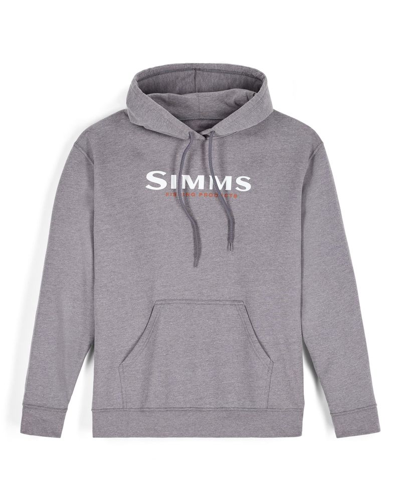 Hanorac SIMMS Simms Logo Hoody Grey Heather