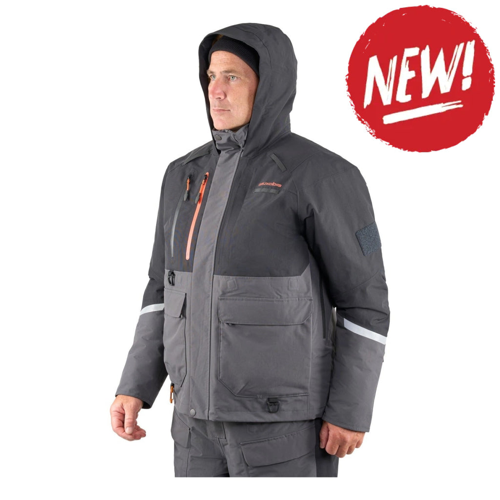 Geaca captusita impermeabila Grundens Ice Raider Dark Shadow