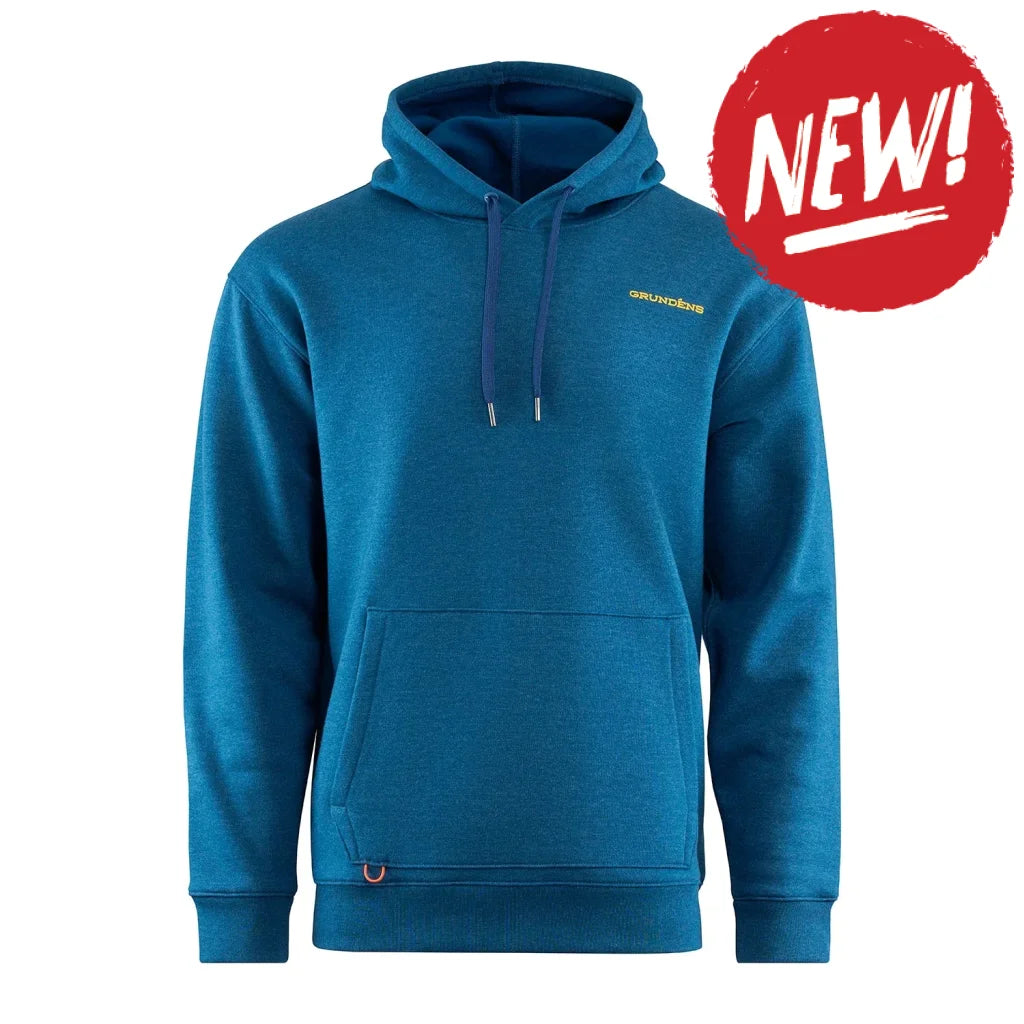 Hanorac Grundens Displacement DWR Logo Anchor Navy Heather
