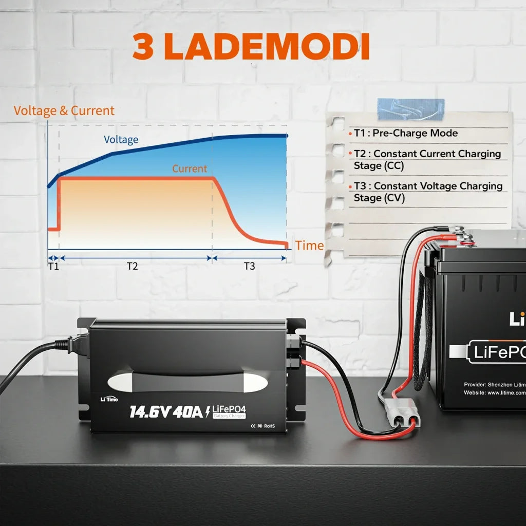 Incarcator Litime 12V (14.6V) 40A