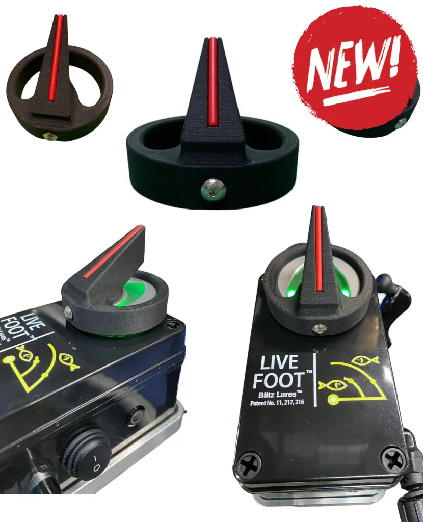 Indicator direcțional înălțat pentru sistemul Live Foot de la Blitz Lures