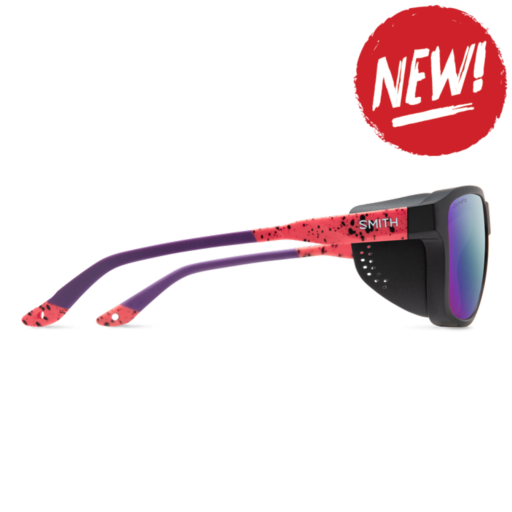 Ochelari Polarizati Smith Optics Embark Matte Wild Child Chromapop Polarized Violet Mirror