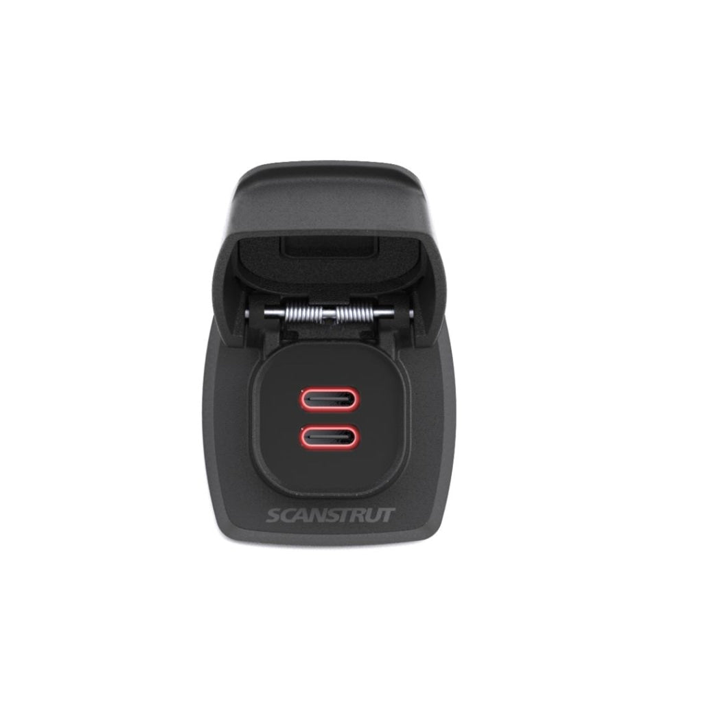 Priza incarcare pe barca ScanStrut Flip Pro Max Dual USB-C