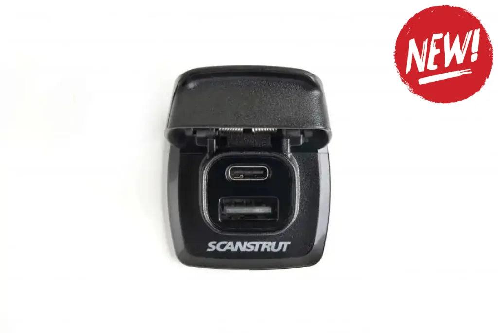 Priza incarcare pe barca ScanStrut Flip Pro Fast Charge Dual