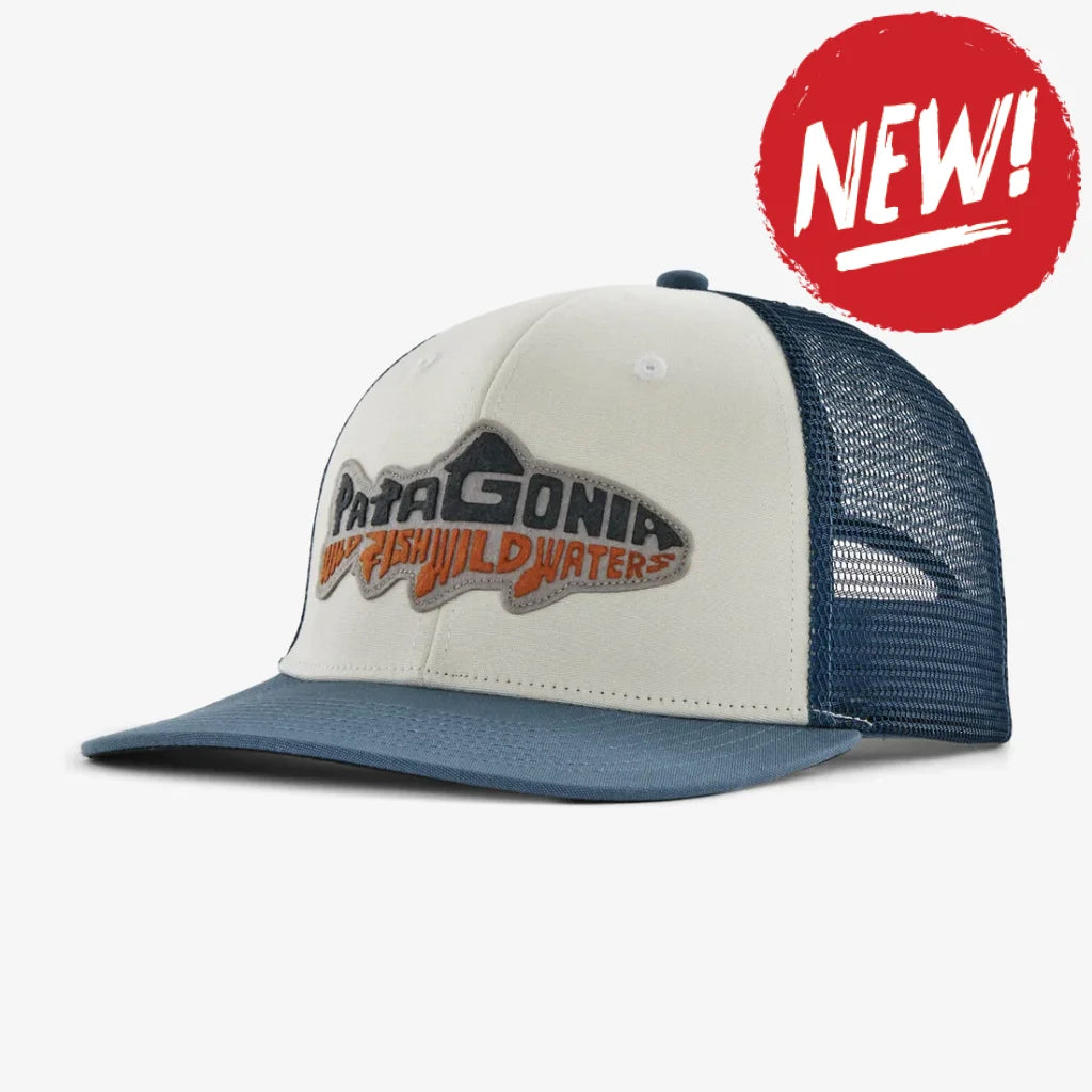 Sapca Patagonia Unisex Take A Stand Trucker Wild Waterline: Utility Blue