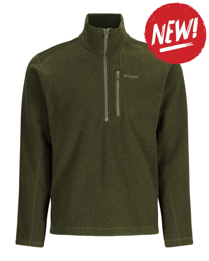 Sport SIMMS Rivershed Half Zip Riffle Heather - S - SPORTS