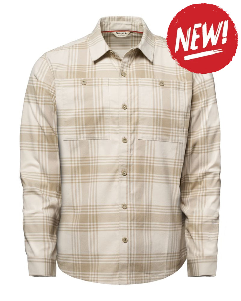 Sport SIMMS Tailout Flannel Louie Pld Stone - S - SPORTS