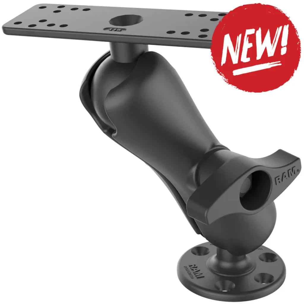 Suport Ram Mount Universal pentru sonare Garmin si Lowrance brat mediu