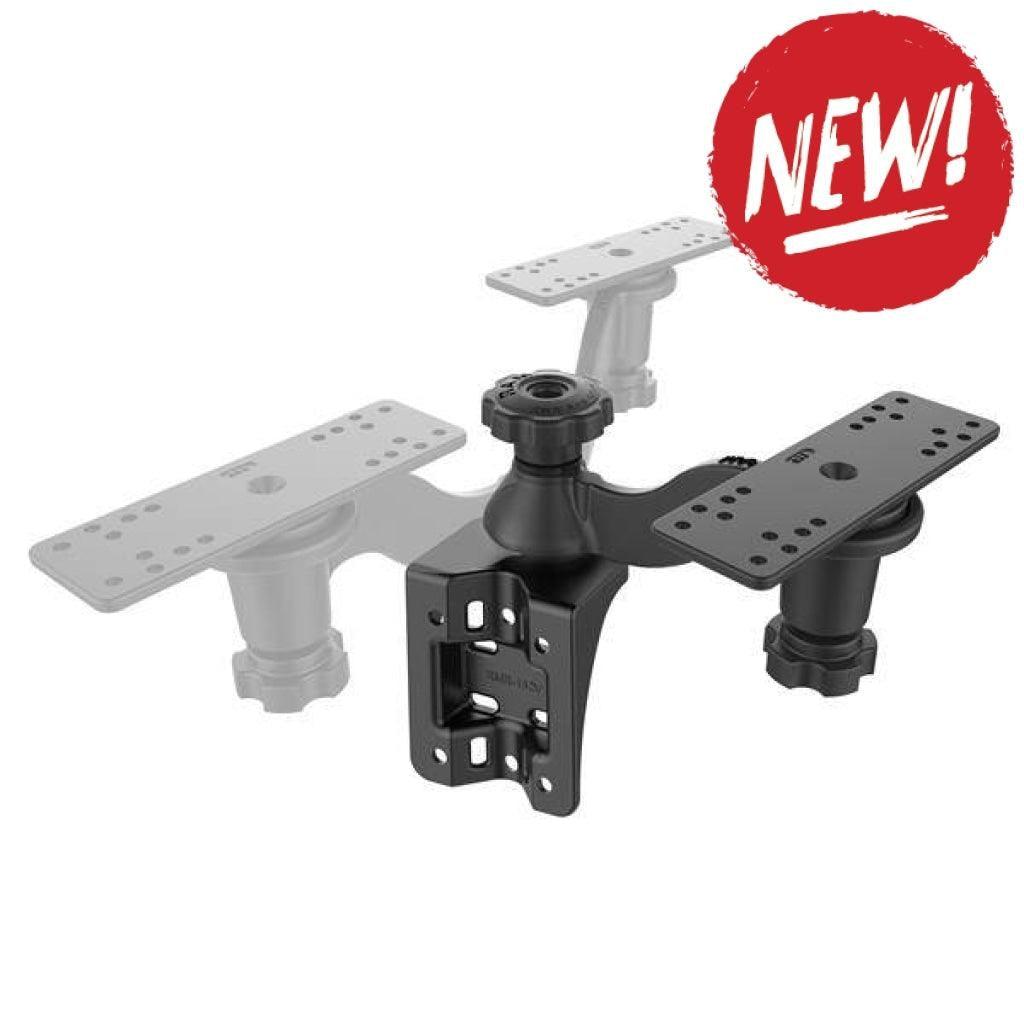 Suport sonar barca cu braț oscilant RAM vertical de 15 cm