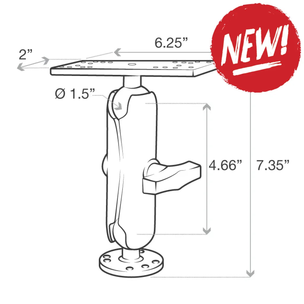 Suport Sonar Ram Mount Ram-111U