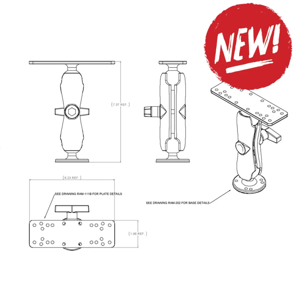 Suport Sonar Ram Mount Ram-111U
