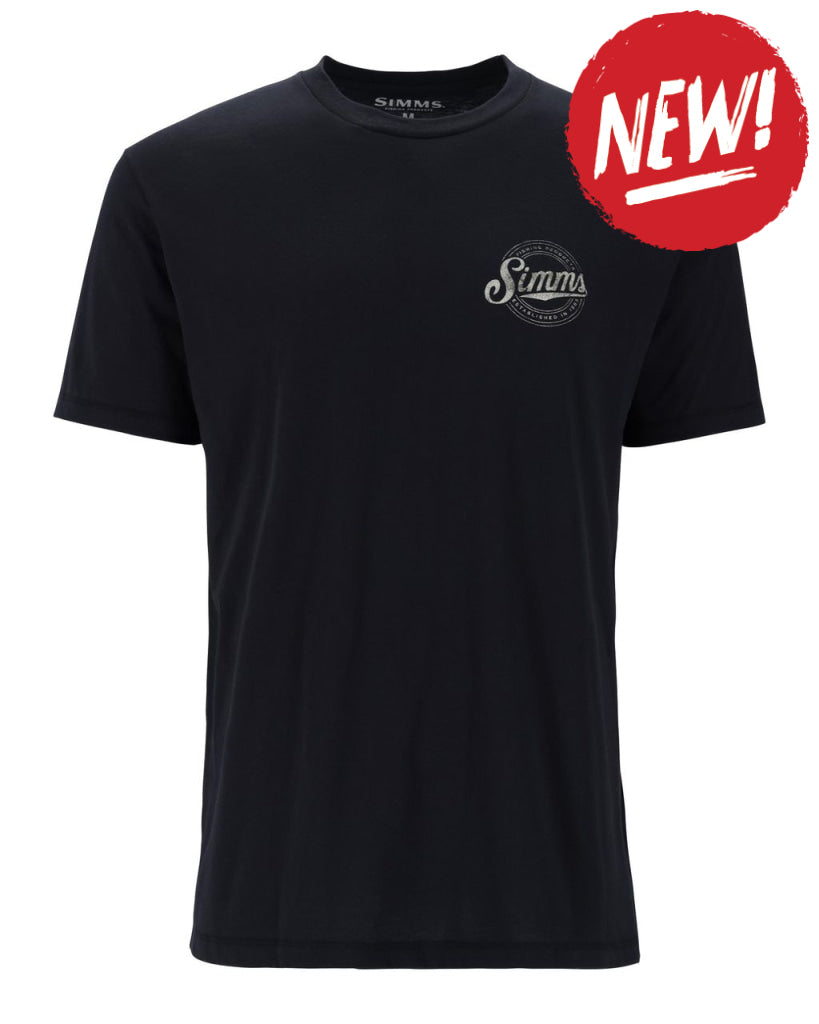 Tricou Simms Circle Lockup Black