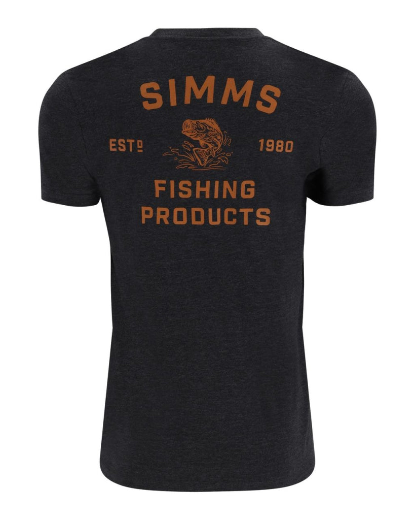 Tricou Simms Stacked Bass T-Shirt Charcoal Heather