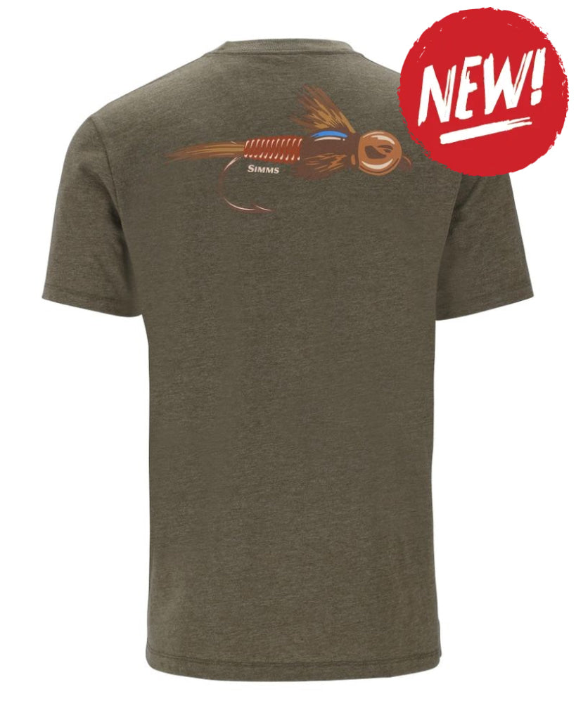 Tricouri SIMMS Let It Fly T-Shirt Military Heather - S