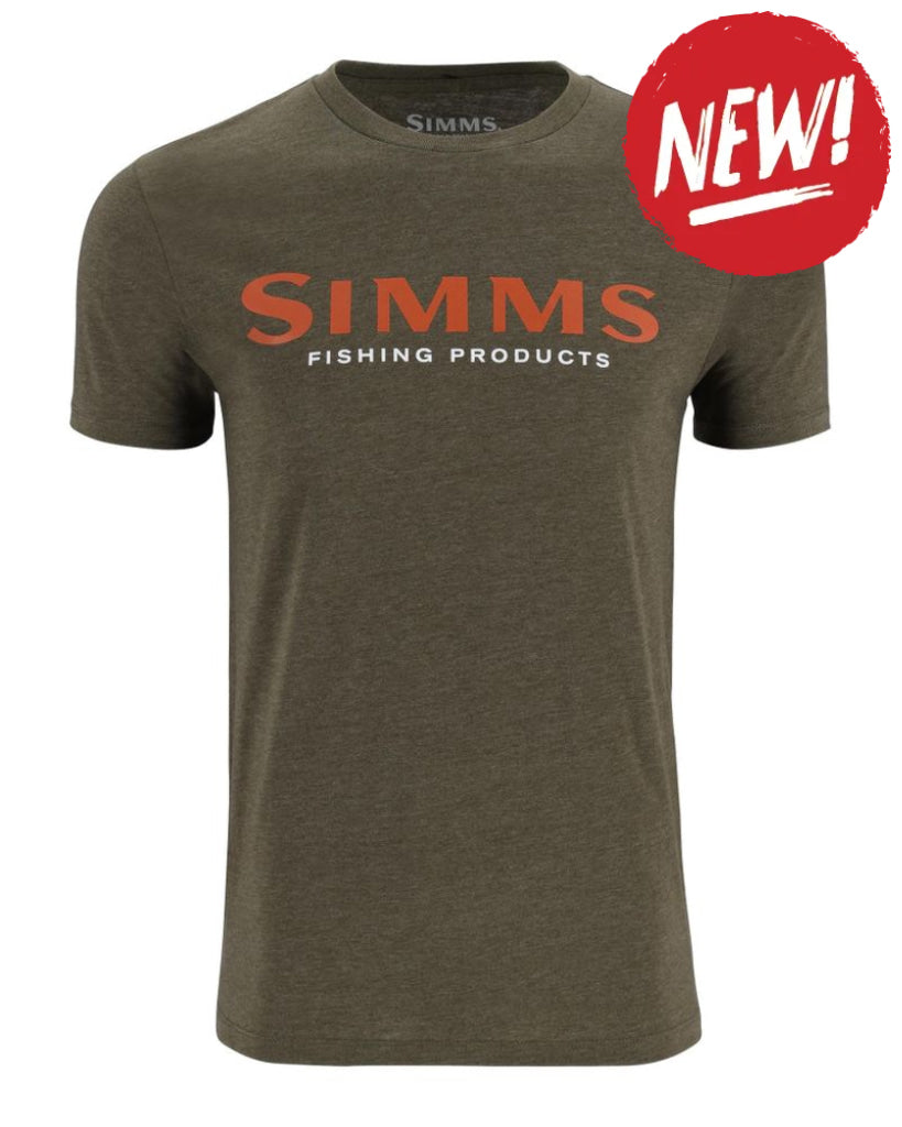 Tricouri SIMMS Simms Logo T-shirt Loden Heather - S - TSHIRT