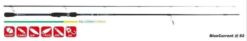 Lanseta Yamaga Blanks BLUE CURRENT III 82 2.495m 2-20gr-SpinningShop