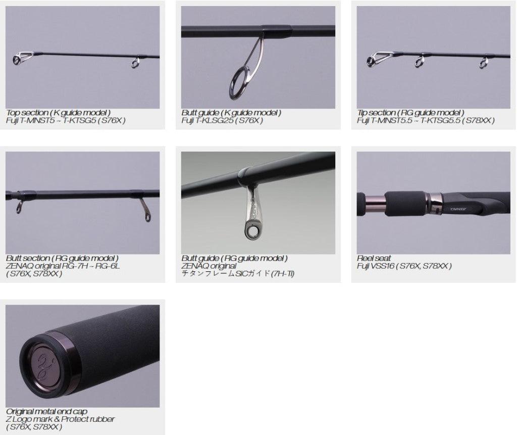 Lanseta Zenaq Snipe S76X K 76 231Cm 4-21Gr Fuji Titanium Sic