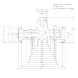 Suport RAM Heavy Duty pentru montare pe punte a sonarului.