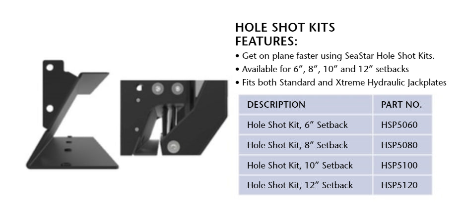 SeaStar HSP5060 Hole Shot Plate Kit 6"