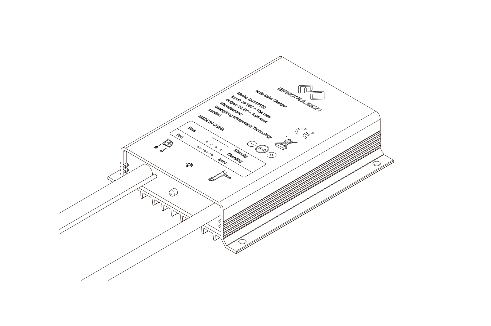 Incarcator de la panou solar sau 12v pentru ePropulsion eLite DCS18100