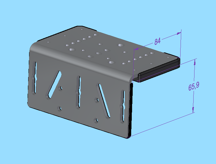 Adaptor prindere pe barca cu sina pentru tija KedFlex si Kedflex 2.0