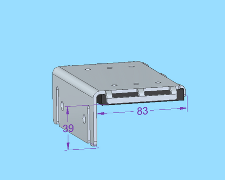 Adaptor prindere pe barca cu sina pentru tija KedFlex si