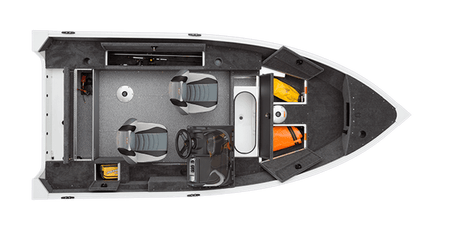 Barca Aluminiu Alumacraft Escape 145 Cs Cu Consola Motor Boats