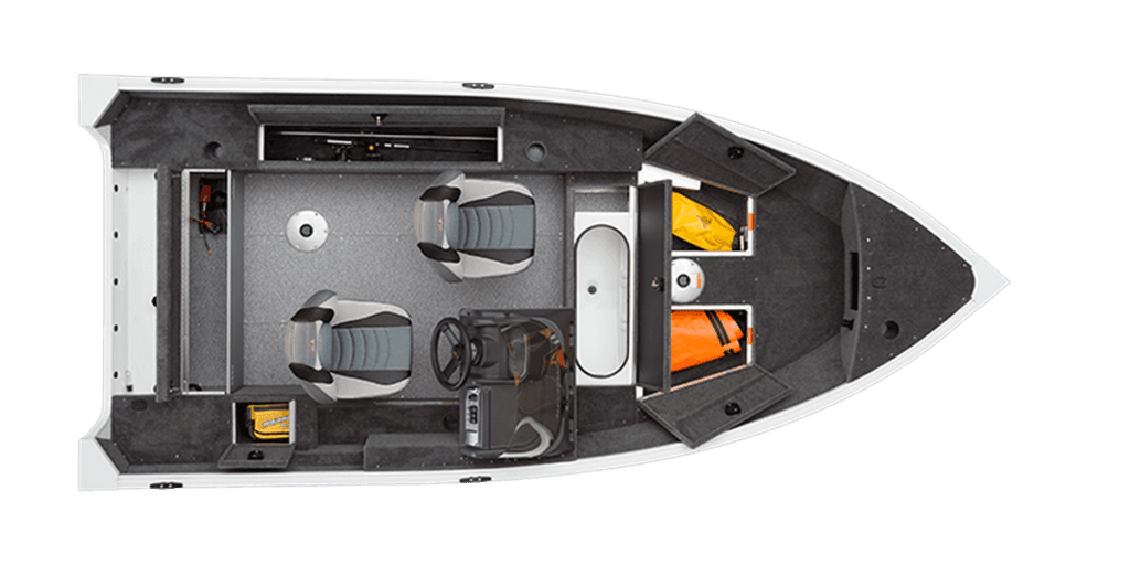 Barca Aluminiu Alumacraft Escape 145 Cs Cu Consola Motor Boats