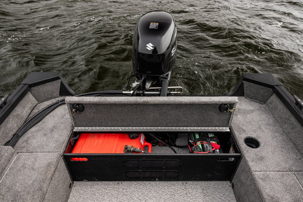 Barca aluminiu AlumaCraft Escape 165 CS cu consola - Motor