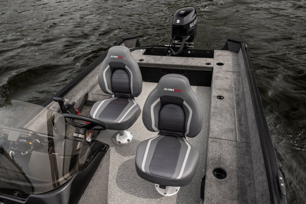 Barca aluminiu AlumaCraft Escape 165 CS cu consola - Motor