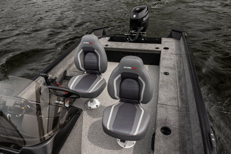 Barca aluminiu AlumaCraft Escape 165 CS cu consola - Motor