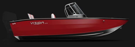 Barca de aluminiu Vizion 470 - Red / Silver