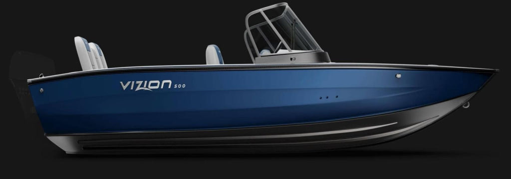 Barca de aluminiu Vizion 500 - Navy