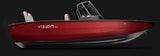 Barca de aluminiu Vizion 500 - Red / Silver